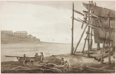 Bootbouwers op de Tyne, 1820